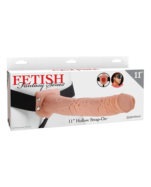 Fetish Fantasy Series Fetish Fantasy Series Hollow StrapOn Dildo and Stretchy Harness 11in Vanilla Female Sex Toys