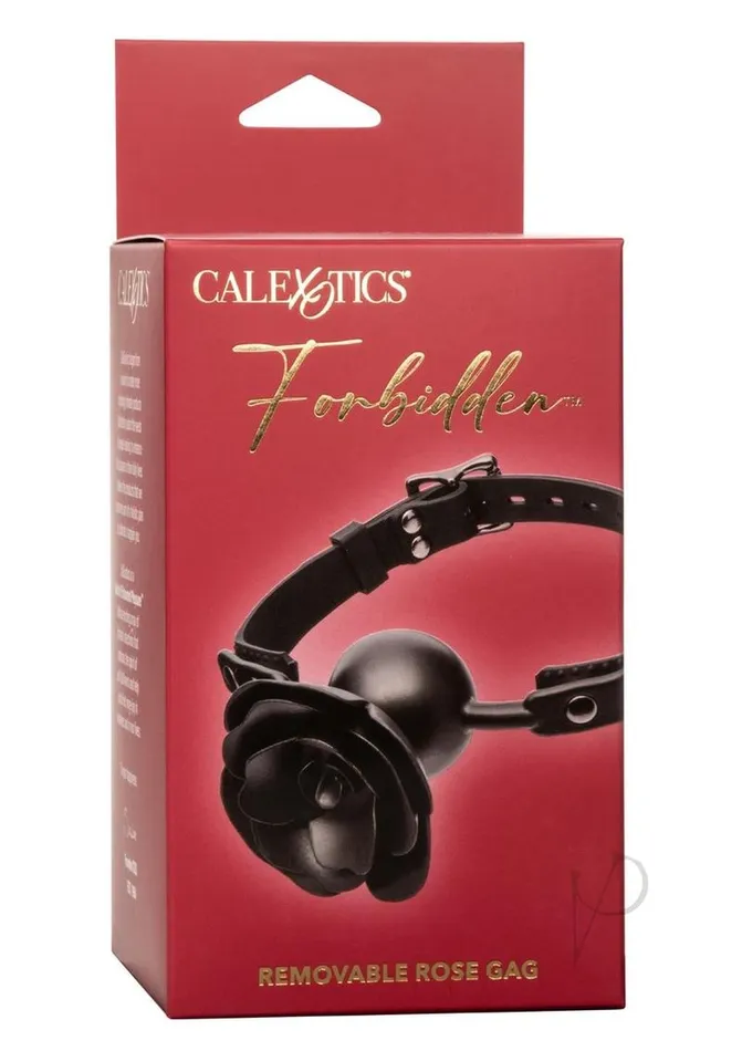 Forbidden Anal Forbidden Silicone Removable Rose Gag Black