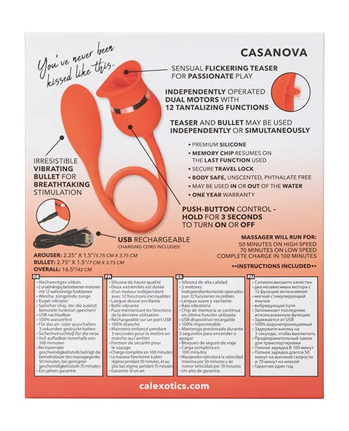 French Kiss Casanova Clit Stimulator Red French Kiss Vibrators