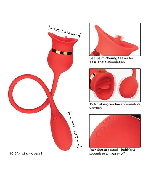 French Kiss Casanova Clit Stimulator Red French Kiss Vibrators