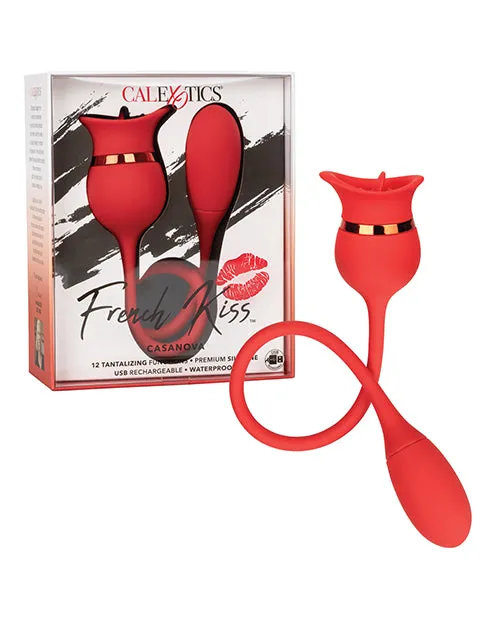 French Kiss Casanova Clit Stimulator Red French Kiss Vibrators