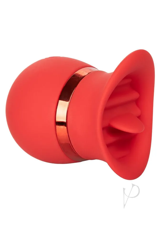 French Kiss Female Sex Toys French Kiss Sweet Talker Silicone Clitoral Stimulator Red