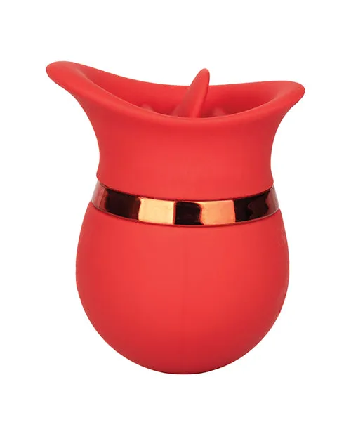 French Kiss Female Sex Toys French Kiss Sweet Talker Silicone Clitoral Stimulator Red