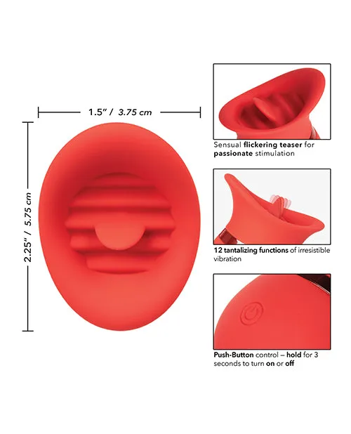 French Kiss Female Sex Toys French Kiss Sweet Talker Silicone Clitoral Stimulator Red