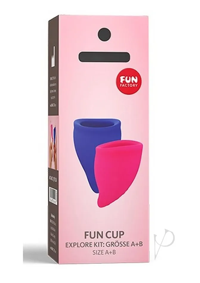 Fun Cup Explore Kit Silicone Menstrual Cup Set AB PinkUltramarine Fun Factory Anal Fun Cup Explore Kit Silicone Menstrual Cup Set AB PinkUltramarine Fun Factory Anal
