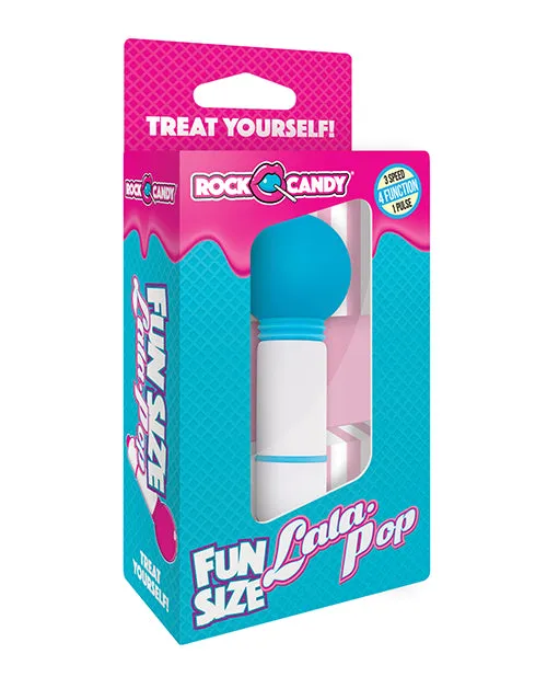 Fun Size Lala Pop Mini Massager Blue Rock Candy Toys Vibrators