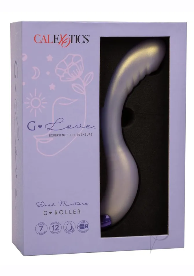 G Love Female Sex Toys GLove GRoller Rechargeable Silicone Vibrator with Ridges Purple G Love Female Sex Toys GLove GRoller Rechargeable Silicone Vibrator with Ridges Purple