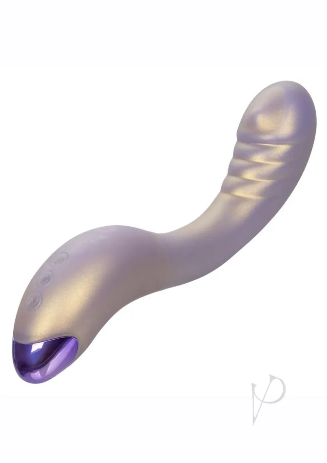 G Love Female Sex Toys GLove GRoller Rechargeable Silicone Vibrator with Ridges Purple