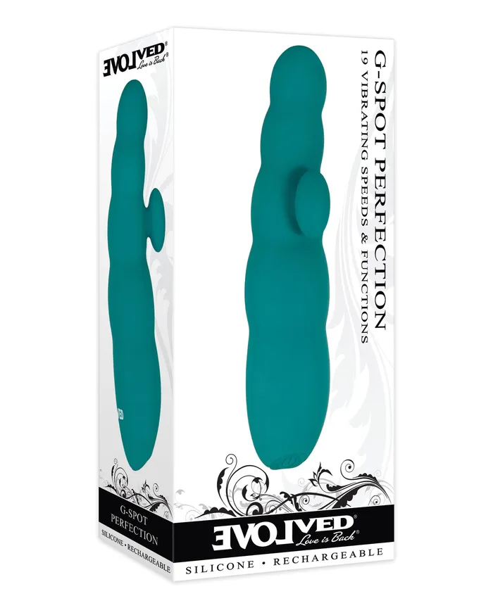 GSpot Perfection Rechargeable Silicone Vibrator Green Evolved Female Sex Toys