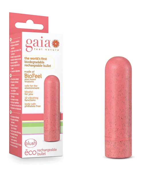 Gaia Eco Rechargeable Bullet Vibrator Coral Gaia Female Sex Toys Gaia Eco Rechargeable Bullet Vibrator Coral Gaia Female Sex Toys