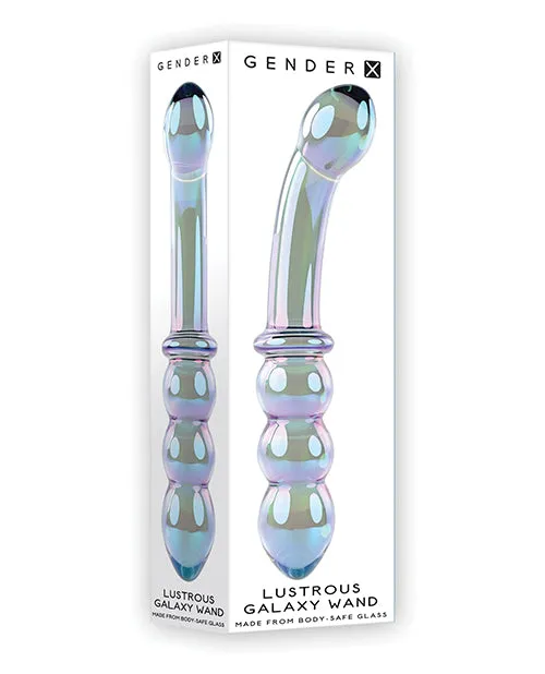Gender X Dildos Gender X Lustrous Galaxy Wand Glass Dildo Multicolor