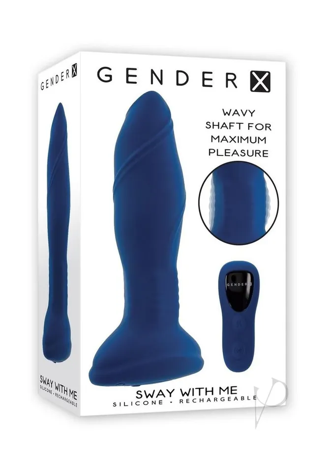 Gender X Gender X Sway with Me Rechargeable Silicone Anal Plug with Remote Control Blue Male Sex Toys Gender X Gender X Sway with Me Rechargeable Silicone Anal Plug with Remote Control Blue Male Sex Toys