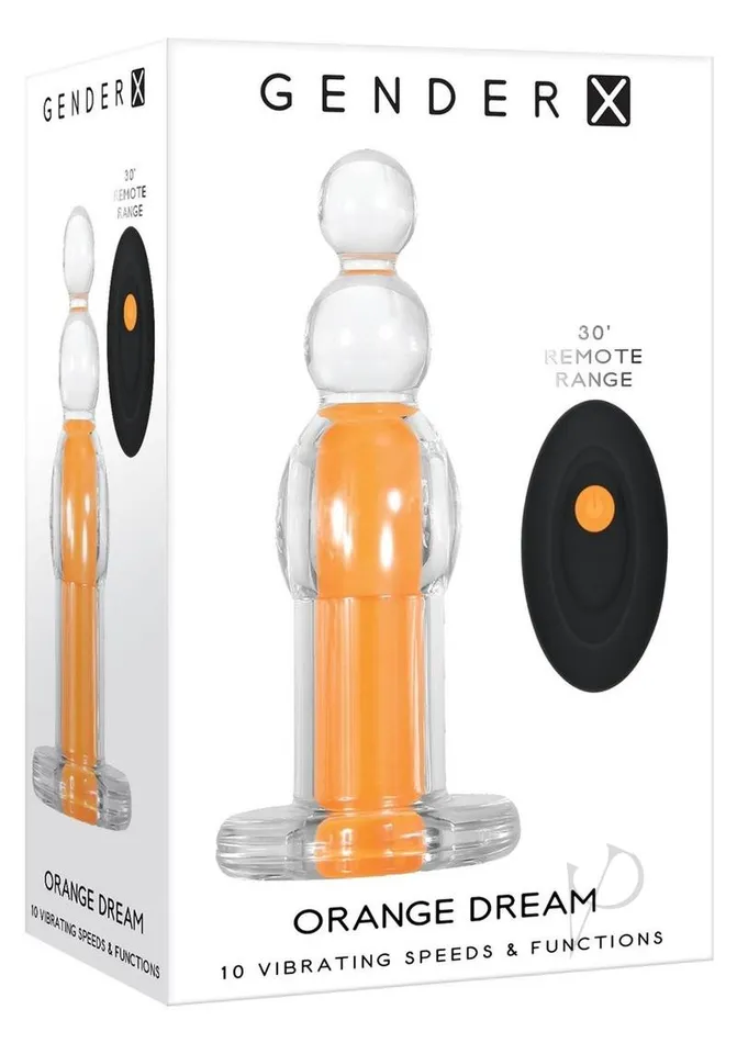 Gender X Orange Dream Silicone Rechargeable Beads with Remote Control ClearOrange Gender X Female Sex Toys Gender X Orange Dream Silicone Rechargeable Beads with Remote Control ClearOrange Gender X Female Sex Toys