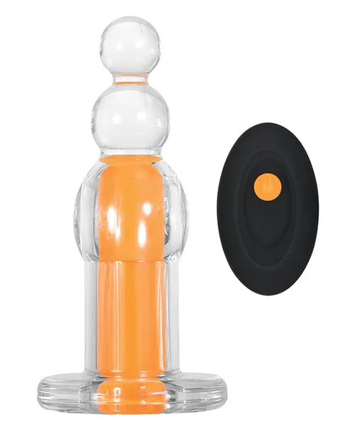 Gender X Orange Dream Silicone Rechargeable Beads with Remote Control ClearOrange Gender X Female Sex Toys