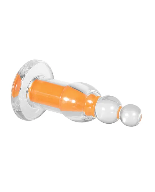Gender X Orange Dream Silicone Rechargeable Beads with Remote Control ClearOrange Gender X Female Sex Toys