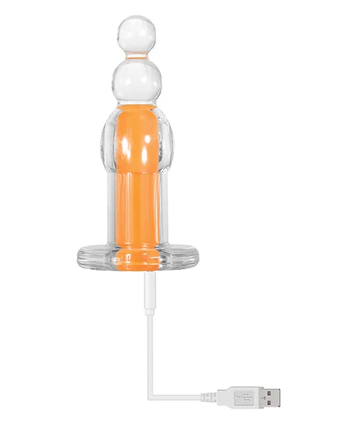 Gender X Orange Dream Silicone Rechargeable Beads with Remote Control ClearOrange Gender X Female Sex Toys