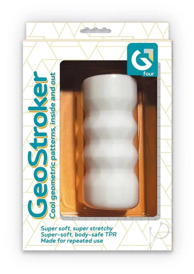 Geo Stroker Male Sex Toys GeoStroker 4 Stroker White