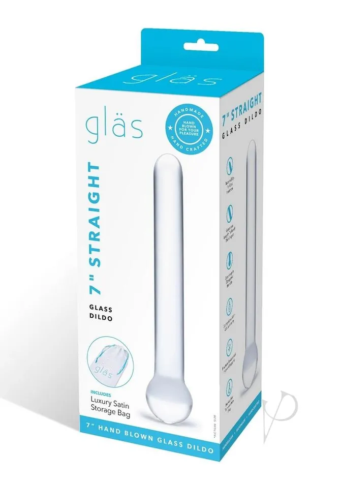 Glas Straight Glass Dildo 7in Clear Glas Dildos