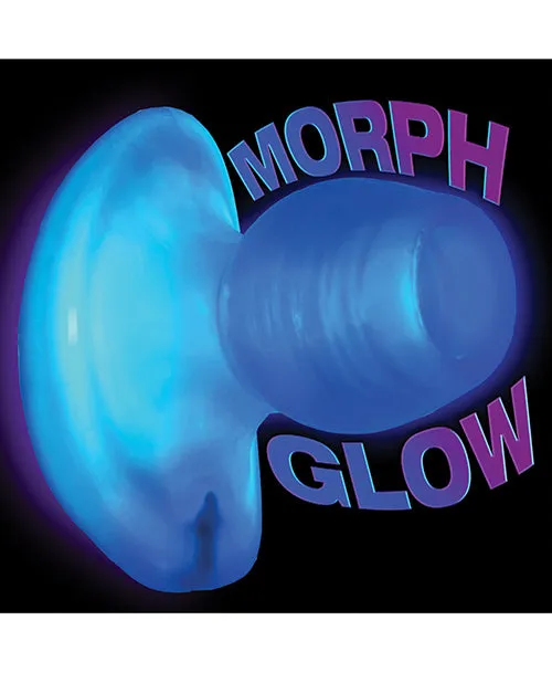 Glowhole 1 Hollow Buttplug with LED Insert Small Blue Morph Oxballs Male Sex Toys