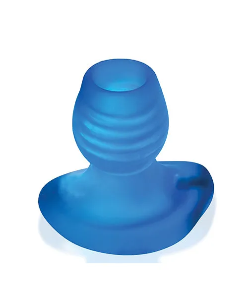 Glowhole 1 Hollow Buttplug with LED Insert Small Blue Morph Oxballs Male Sex Toys