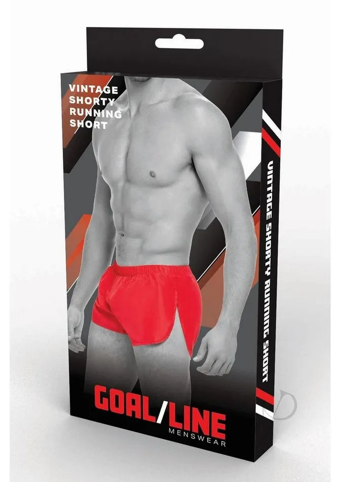 Goal Line Anal Goal Line Extreme Split Booty Shorts SmallMedium Red