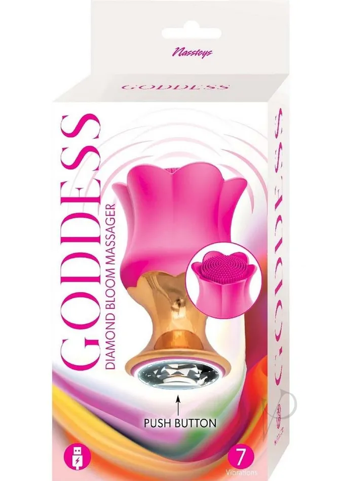 Goddess Female Sex Toys Goddess Diamond Bloom Rechargeable Silicone Massager Fushcia Goddess Female Sex Toys Goddess Diamond Bloom Rechargeable Silicone Massager Fushcia
