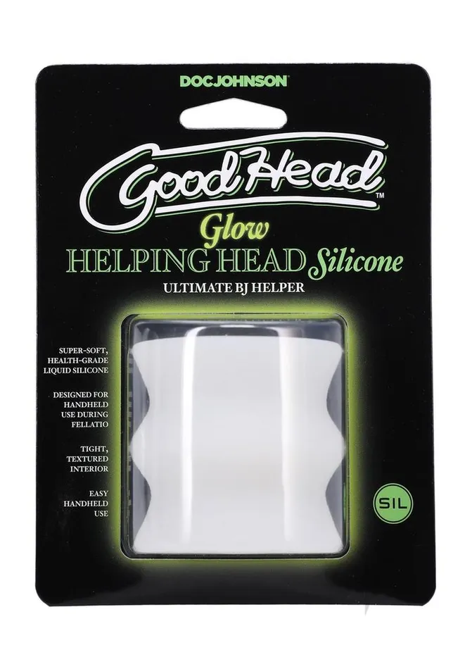 Good Head Male Sex Toys GoodHead Helping Head Silicone Stroker Glow In the Dark