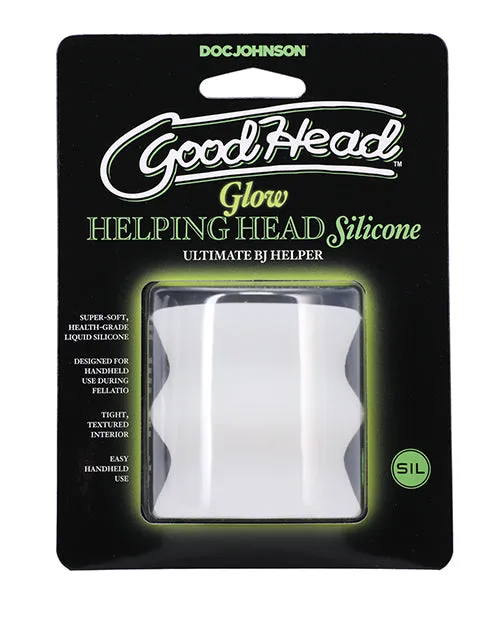 Good Head Male Sex Toys GoodHead Helping Head Silicone Stroker Glow In the Dark
