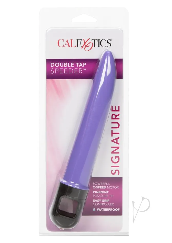 Hard Vibes Vibrators Double Tap Speeder Vibrator Purple