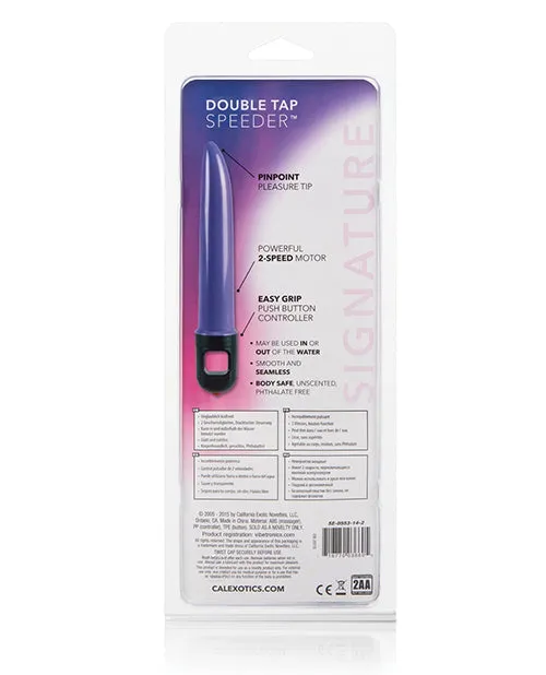 Hard Vibes Vibrators Double Tap Speeder Vibrator Purple Hard Vibes Vibrators Double Tap Speeder Vibrator Purple