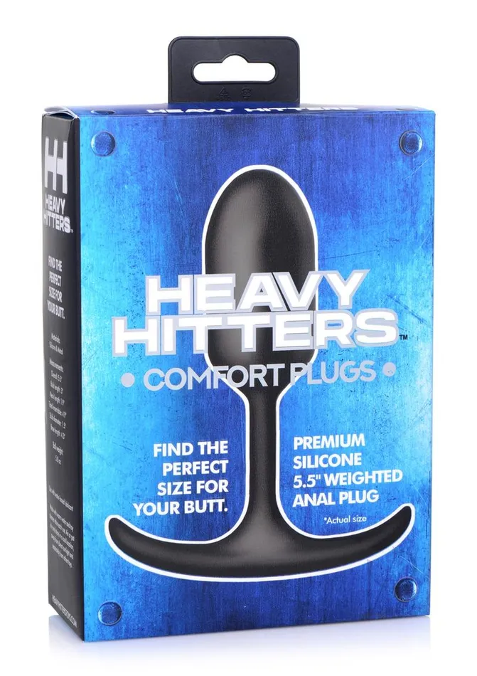 Heavy Hitters Anal Heavy Hitters Premium Silicone Weighted Anal Plug Medium Black Heavy Hitters Anal Heavy Hitters Premium Silicone Weighted Anal Plug Medium Black