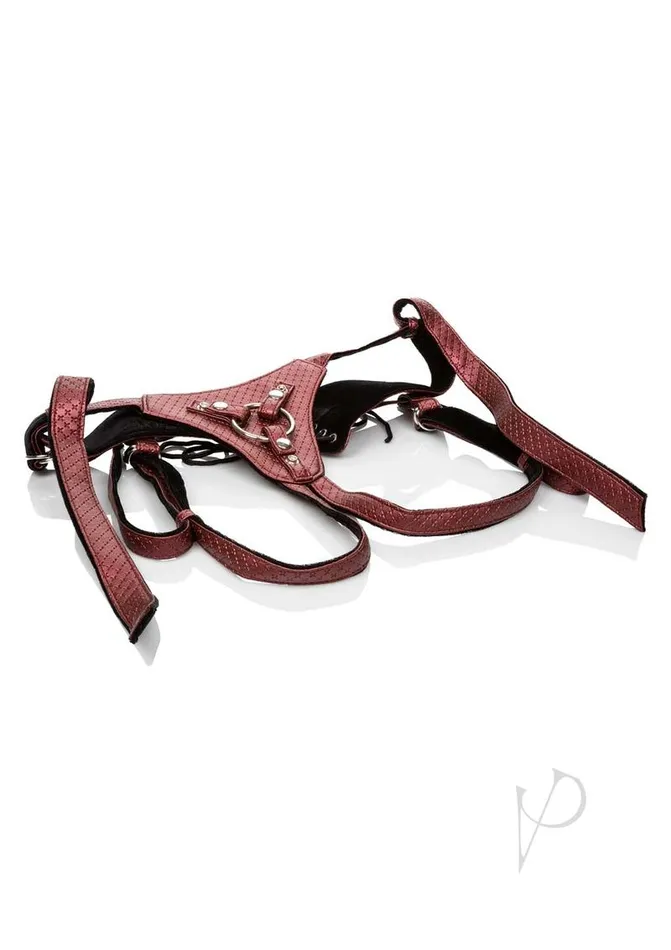 Her Royal Harness Her Royal Harness The Regal Queen Adjustable Harness Red Female Sex Toys