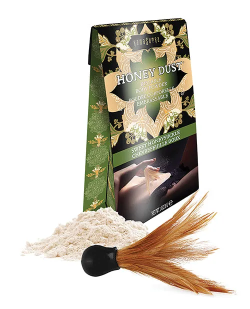 Honey Dust Vibrators Kama Sutra Honey Dust Kissable Body Powder Sweet Honeysuckle 1oz