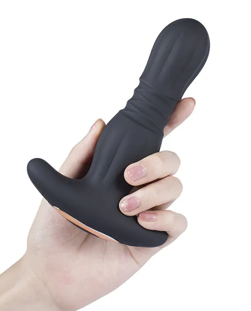 Honey Play Box Anal Agas Thrusting Butt Plug w Remote Control Black Honey Play Box Anal Agas Thrusting Butt Plug w Remote Control Black