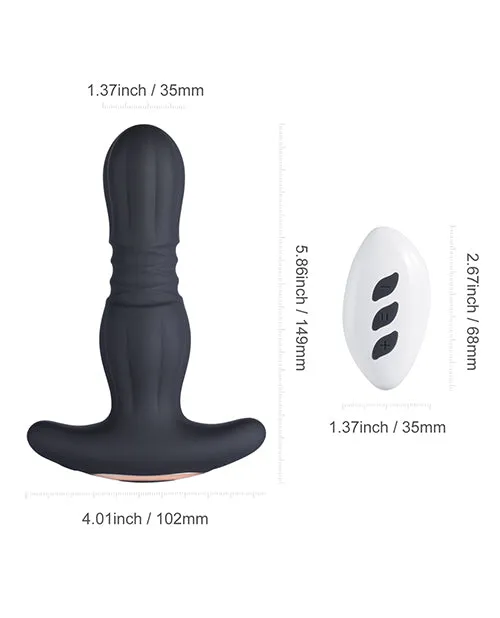 Honey Play Box Anal Agas Thrusting Butt Plug w Remote Control Black Honey Play Box Anal Agas Thrusting Butt Plug w Remote Control Black