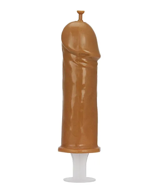 Hott Products Vibrators Pecker Shot Syringe Brown