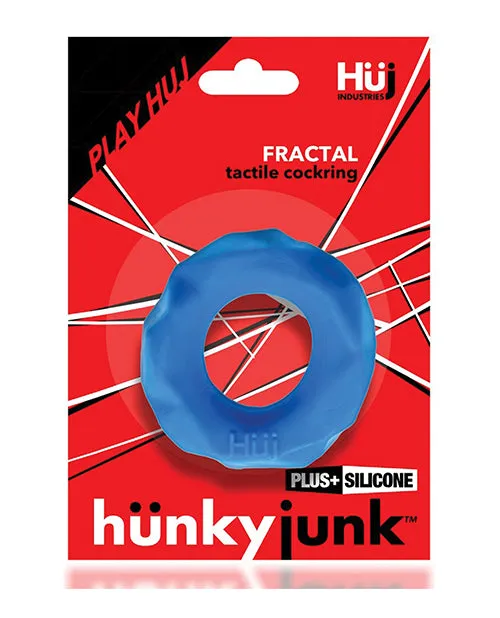 Hunkyjunk Anal Hunkyjunk Fractal Tactile Cockring Tar Ice Black