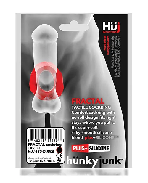 Hunkyjunk Anal Hunkyjunk Fractal Tactile Cockring Tar Ice Black