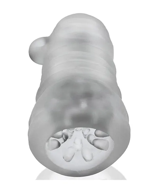 Hunkyjunk Male Sex Toys Hunkyjunk Jackt Textured Stroker Clear Ice