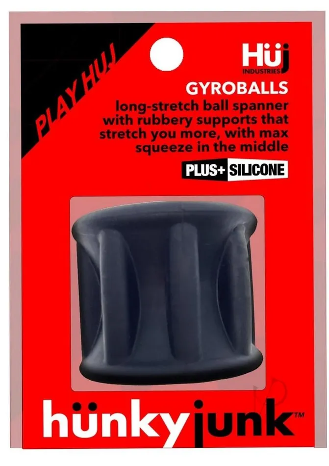 Hunkyjunk Vibrators Hunkyjunk Gyroball Ballstretcher Tar Ice