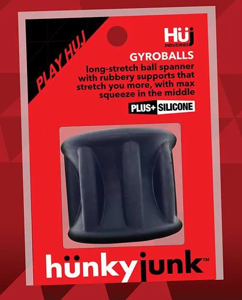 Hunkyjunk Vibrators Hunkyjunk Gyroball Ballstretcher Tar Ice