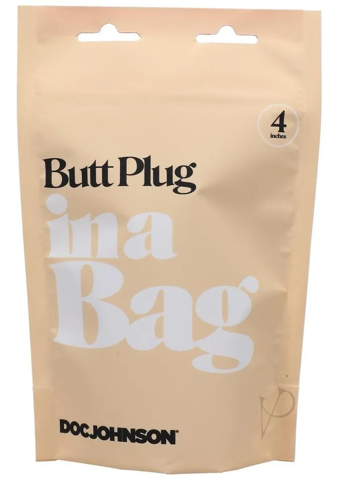 In A Bag Anal In a Bag Silicone Anal Plug 4in Black