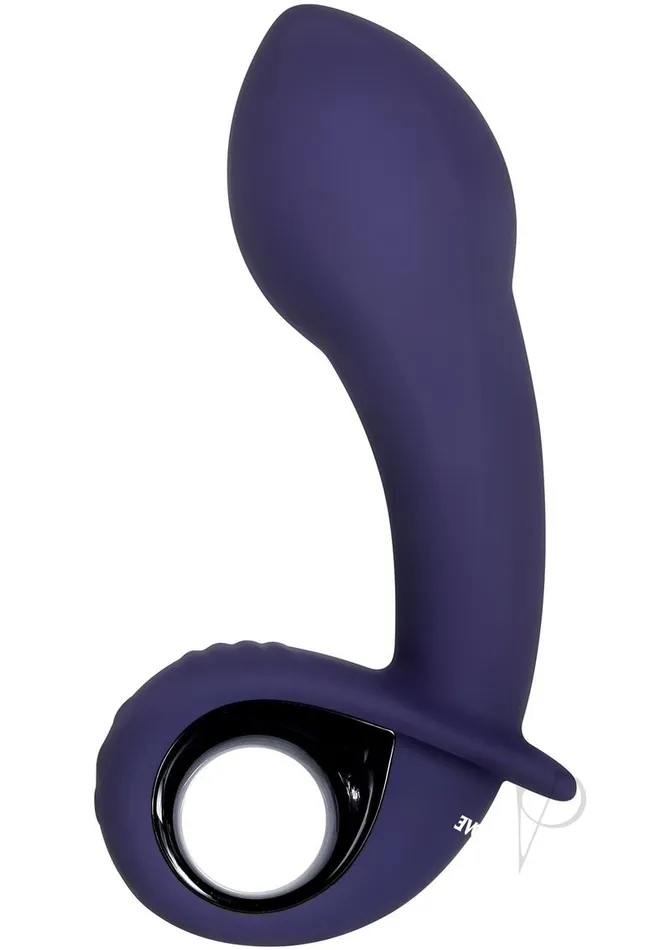 Inflatable G Silicone Rechargeable Vibrator Purple Evolved Vibrators