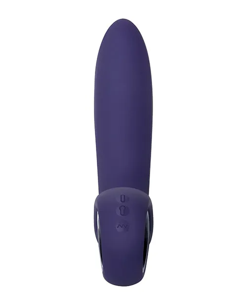 Inflatable G Silicone Rechargeable Vibrator Purple Evolved Vibrators