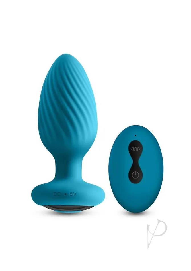 Inya Alpine 20 Rechargeable Silicone Anal Plug with Remote Control Teal Inya Male Sex Toys Inya Alpine 20 Rechargeable Silicone Anal Plug with Remote Control Teal Inya Male Sex Toys