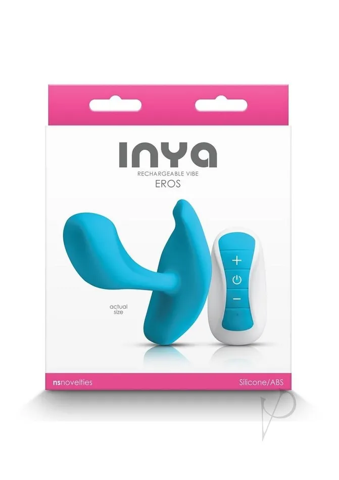 Inya Female Sex Toys Inya Eros Rechargeable Silicone Vibrating Stimulator with Remote Control Blue Inya Female Sex Toys Inya Eros Rechargeable Silicone Vibrating Stimulator with Remote Control Blue