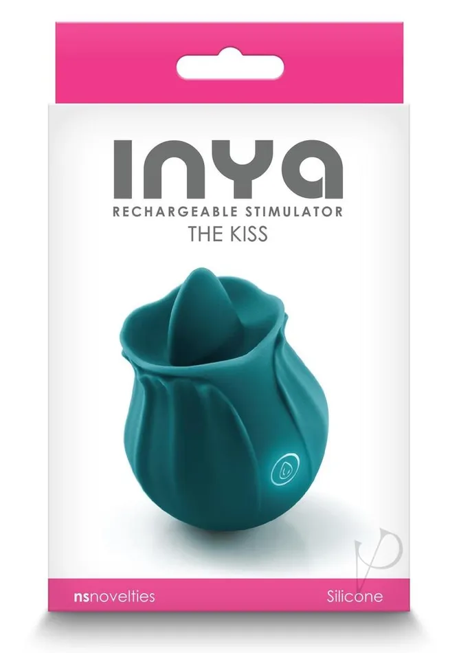 Inya Female Sex Toys Inya The Kiss Rechargeable Silicone Clitoral Stimulator Teal Inya Female Sex Toys Inya The Kiss Rechargeable Silicone Clitoral Stimulator Teal