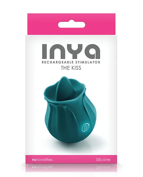 Inya Female Sex Toys Inya The Kiss Rechargeable Silicone Clitoral Stimulator Teal Inya Female Sex Toys Inya The Kiss Rechargeable Silicone Clitoral Stimulator Teal