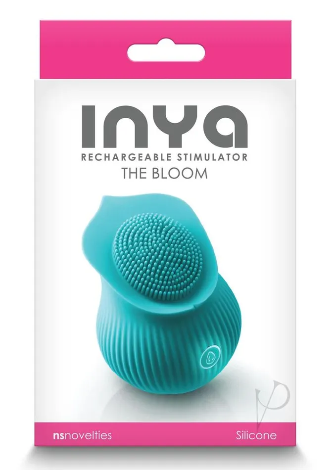 Inya The Bloom Rechargeable Silicone Clitoral Stimulator Teal Inya Female Sex Toys Inya The Bloom Rechargeable Silicone Clitoral Stimulator Teal Inya Female Sex Toys