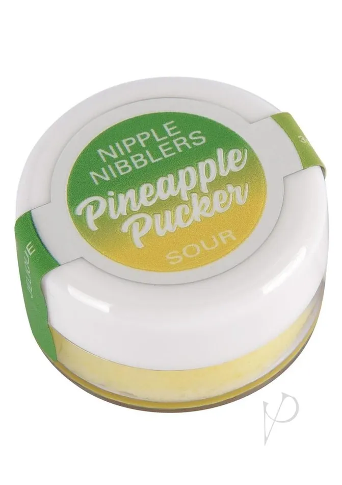 Jelique Vibrators Jelique Nipple Nibblers Sour Tingle Balm Pineapple Pucker 3 gm 1 pc Jelique Vibrators Jelique Nipple Nibblers Sour Tingle Balm Pineapple Pucker 3 gm 1 pc